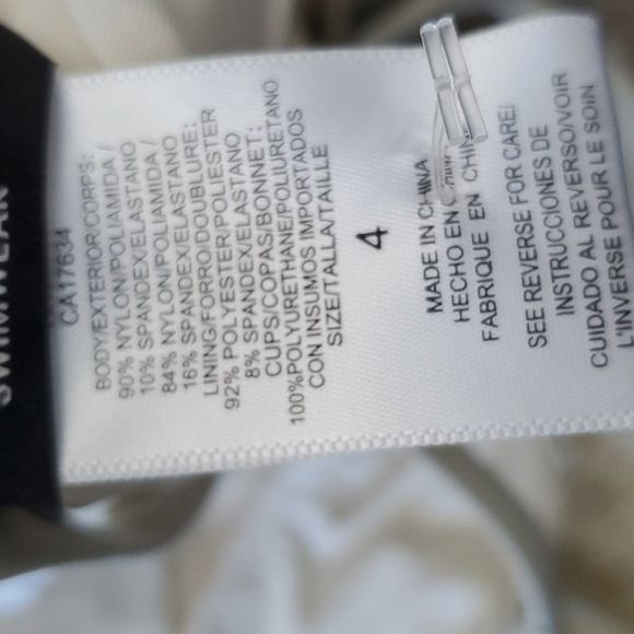 NWT!! LA Blanc creme swimsuit - Picture 9 of 11